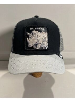 The Farm Goorin Bros Bulletproof Rhino Graphic Trucker Hat SnapBack OSFM